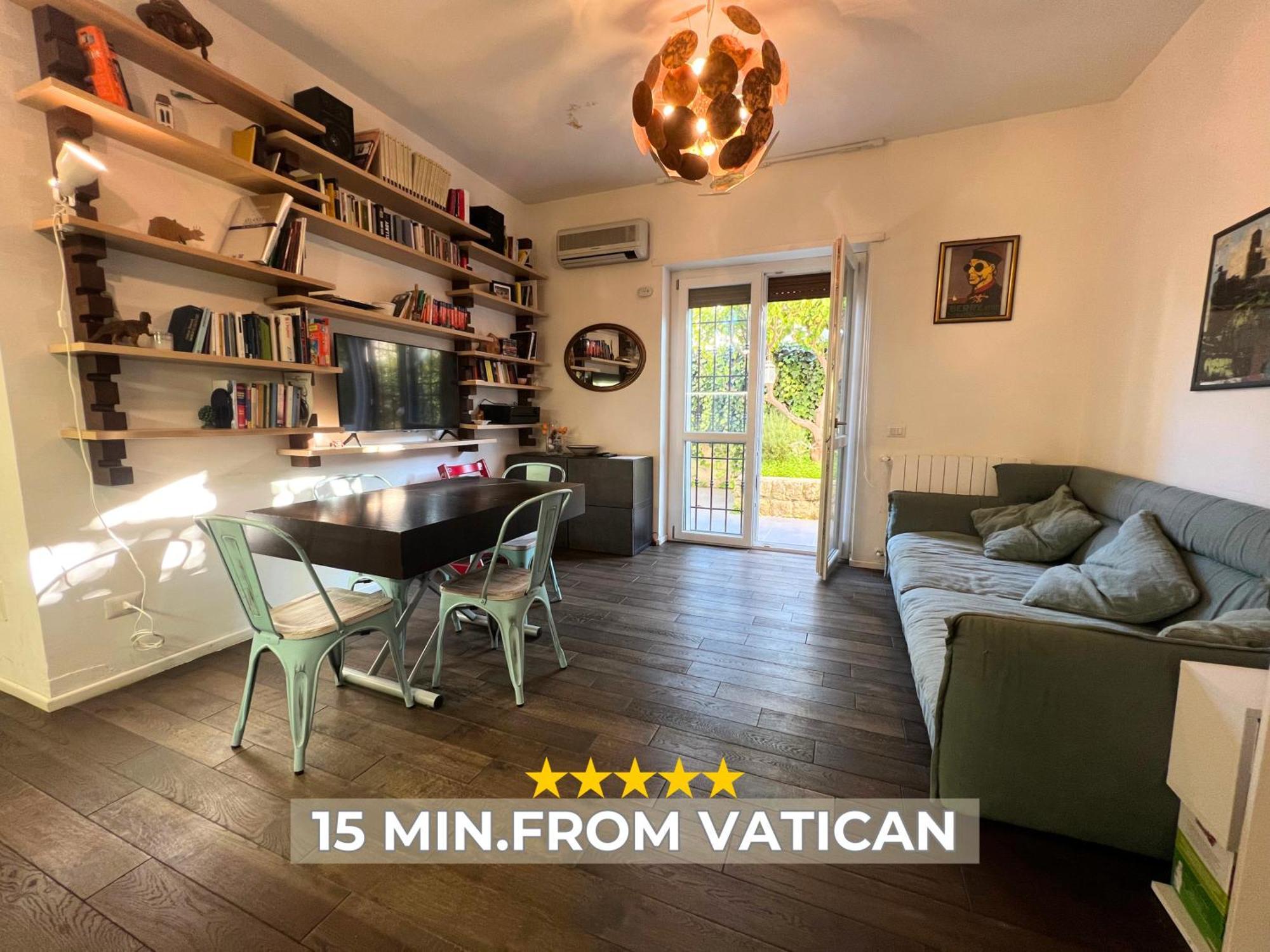 15 Min From The Vatican Wi-Fi And Garden Extérieur photo