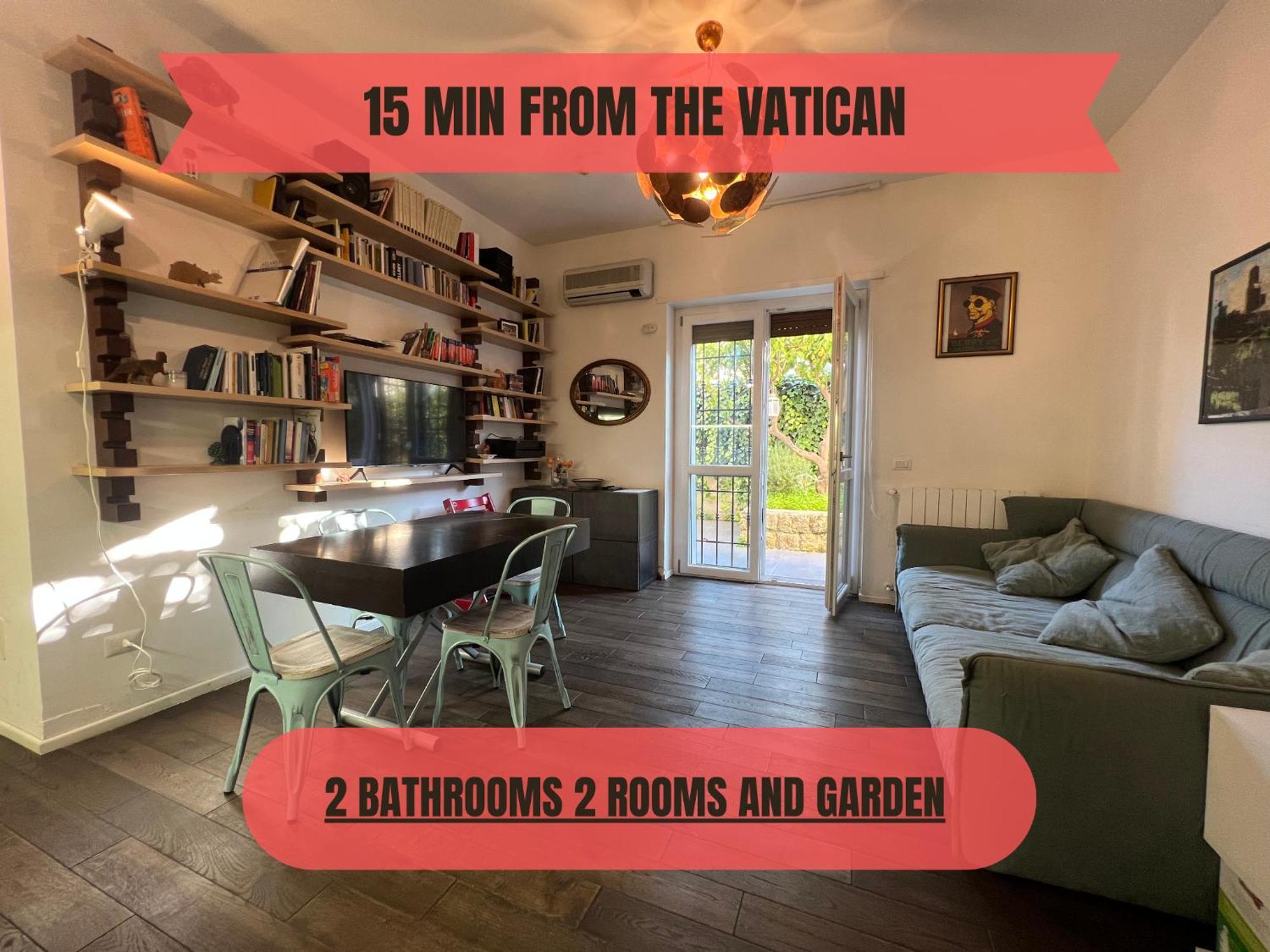 15 Min From The Vatican Wi-Fi And Garden Extérieur photo