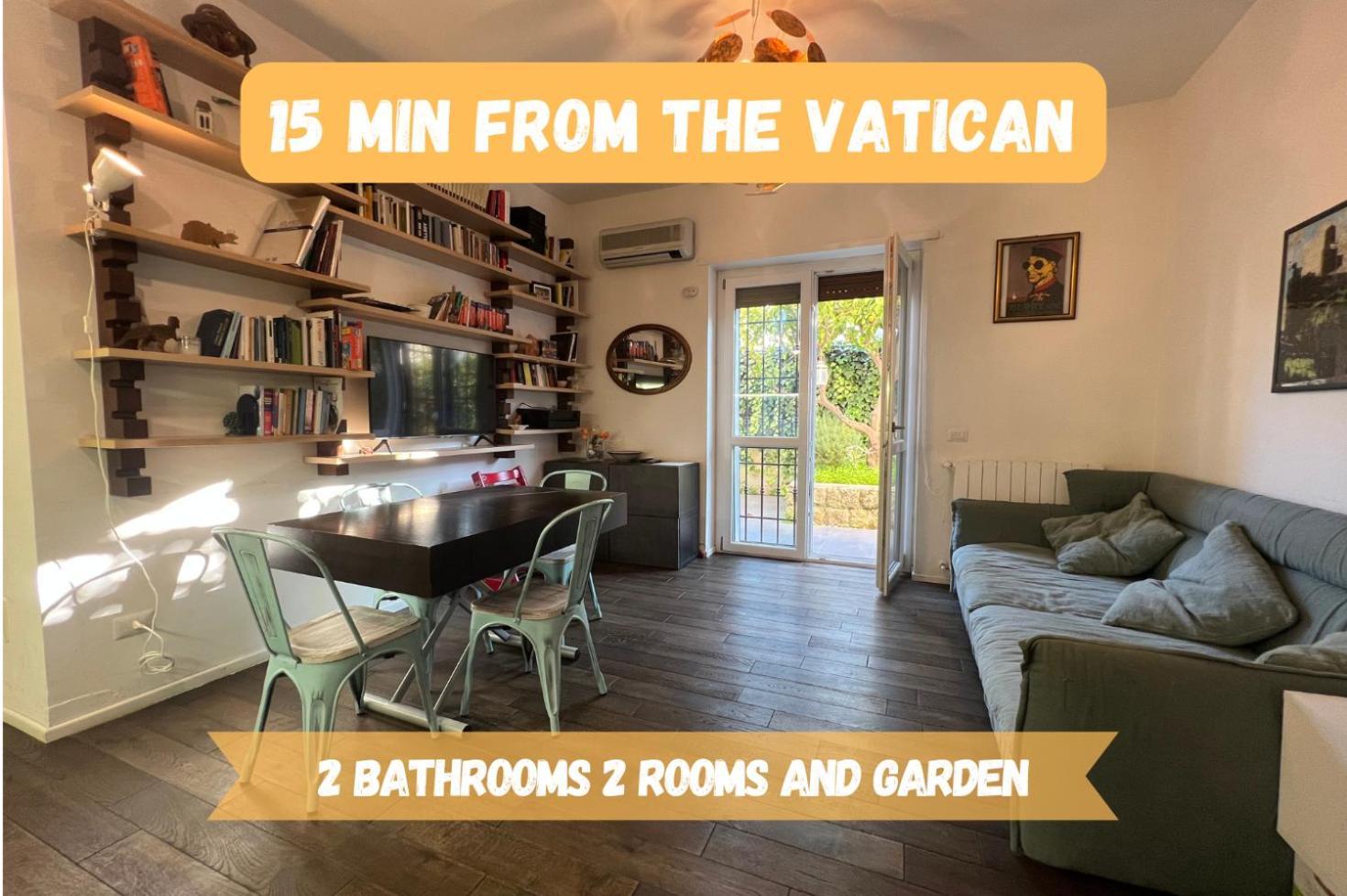 15 Min From The Vatican Wi-Fi And Garden Extérieur photo